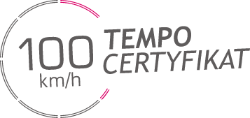 Na wszystkie nasze pojazdy możesz uzyskać certyfikat TEMPO 100